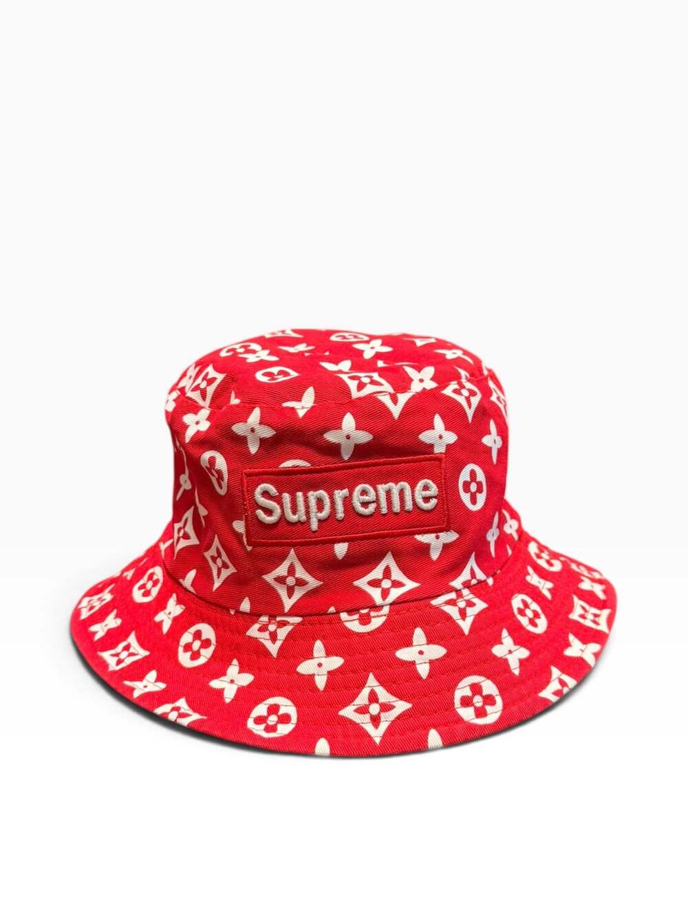 Supreme x Louis Vuitton Reversible Bucket Hat Red Black Monogram